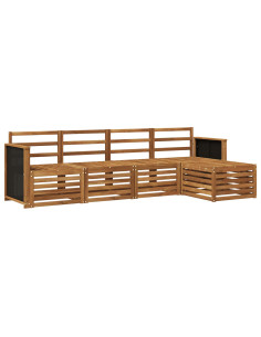 Set di divani da esterno 5 pcs Naturale 2