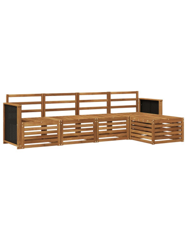 Set di divani da esterno 5 pcs Naturale