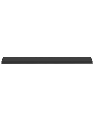 Soglia della Finestra Nero con Venature del Legno PVC