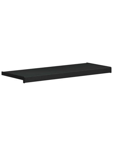 Soglia della Finestra Nero con Venature del Legno PVC