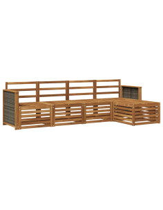 Set di divani da esterno 5 pcs Naturale 2