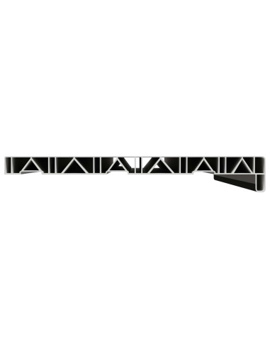 Soglia della Finestra Nero con Venature del Legno PVC