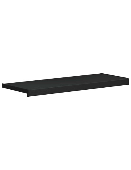 Soglia della Finestra Nero con Venature del Legno PVC