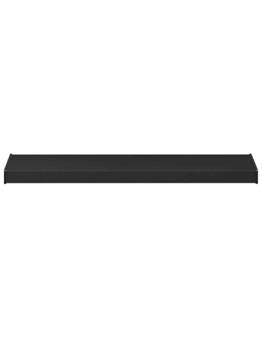 Soglia della Finestra Nero con Venature del Legno PVC