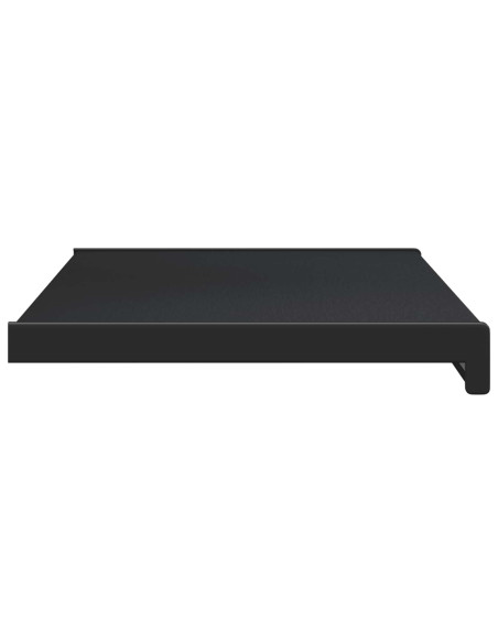 Soglia della Finestra Nero con Venature del Legno PVC