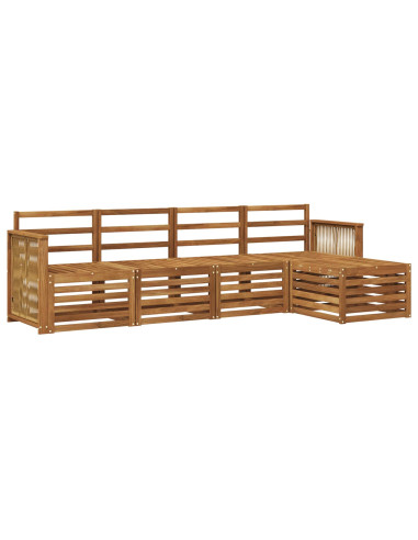 Set di divani da esterno 5 pcs Naturale