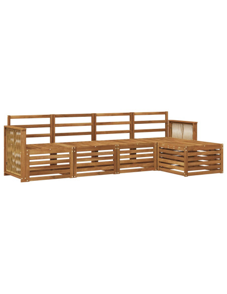 Set di divani da esterno 5 pcs Naturale