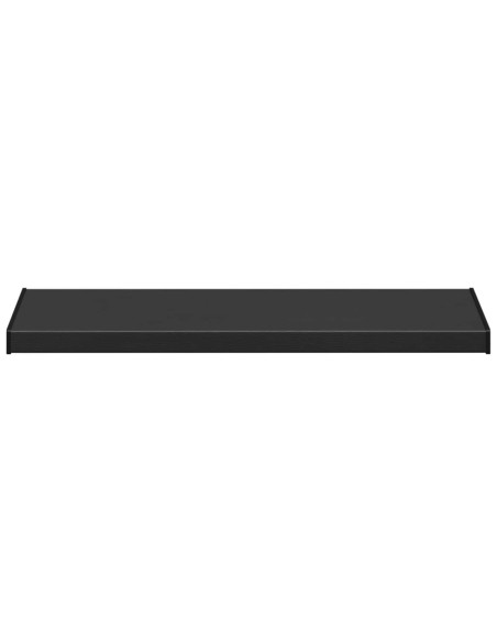 Soglia della Finestra Nero con Venature del Legno PVC