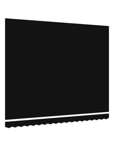 Telo di ricambio per tenda da sole Nero 380 x 295 cm Poliestere