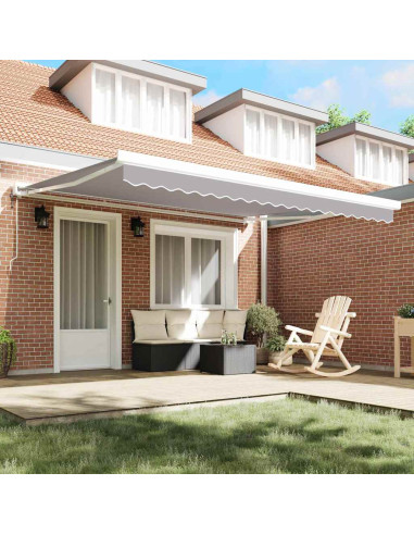 Telo di ricambio per tenda da sole Grigio chiaro 380 x 295 cm