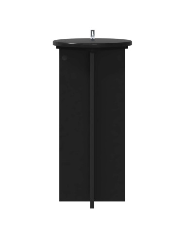 Supporto per piante 2 pcs Nero 29,5 x 29,5 x 60 cm