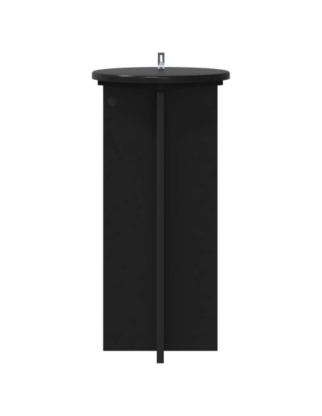 Supporto per piante 2 pcs Nero 29,5 x 29,5 x 60 cm