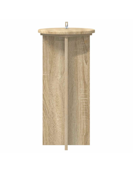 Supporto per piante 2 pcs Rovere Sonoma 29,5 x 29,5 x 60 cm