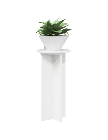 Supporto per piante 2 pcs Bianco Lucido 29,5 x 29,5 x 60 cm