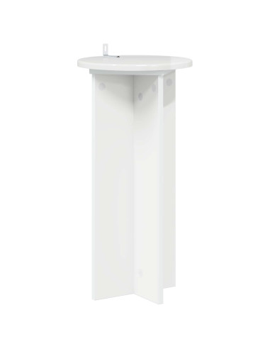 Supporto per piante 2 pcs Bianco Lucido 29,5 x 29,5 x 60 cm