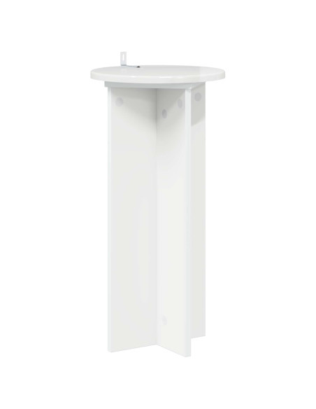 Supporto per piante 2 pcs Bianco Lucido 29,5 x 29,5 x 60 cm
