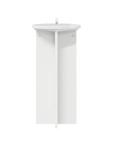 Supporto per piante 2 pcs Bianco Lucido 29,5 x 29,5 x 60 cm
