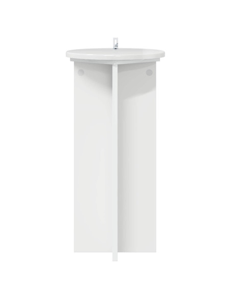 Supporto per piante 2 pcs Bianco Lucido 29,5 x 29,5 x 60 cm