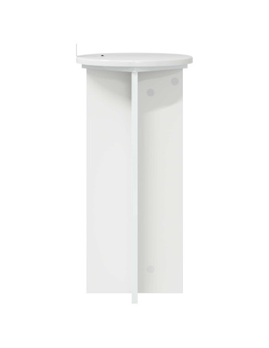 Supporto per piante 2 pcs Bianco Lucido 29,5 x 29,5 x 60 cm