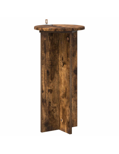 Supporto per piante 2 pcs Rovere Fumo 29,5 x 29,5 x 60 cm