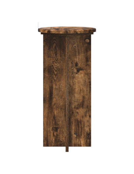 Supporto per piante 2 pcs Rovere Fumo 29,5 x 29,5 x 60 cm
