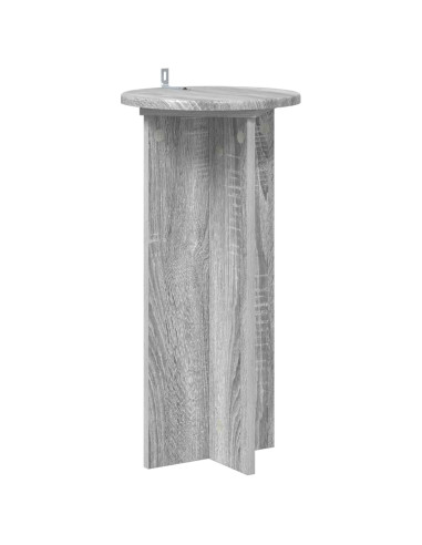 Supporto per piante 2 pcs Grigio Sonoma 29,5 x 29,5 x 60 cm