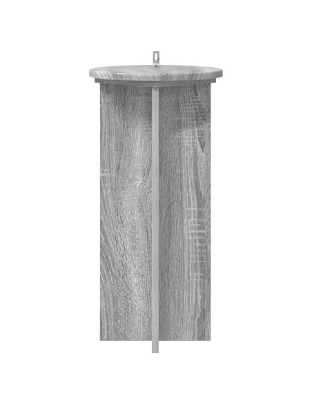 Supporto per piante 2 pcs Grigio Sonoma 29,5 x 29,5 x 60 cm