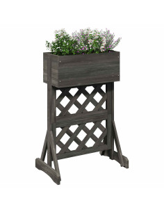 Trellis da Giardino Verticale Grigio 48 x 30 x 70,5 cm 2