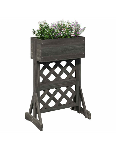 Trellis da Giardino Verticale Grigio 48 x 30 x 70,5 cm