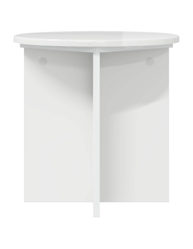 Supporto per piante 2 pcs Bianco Lucido 40 x 40 x 40 cm