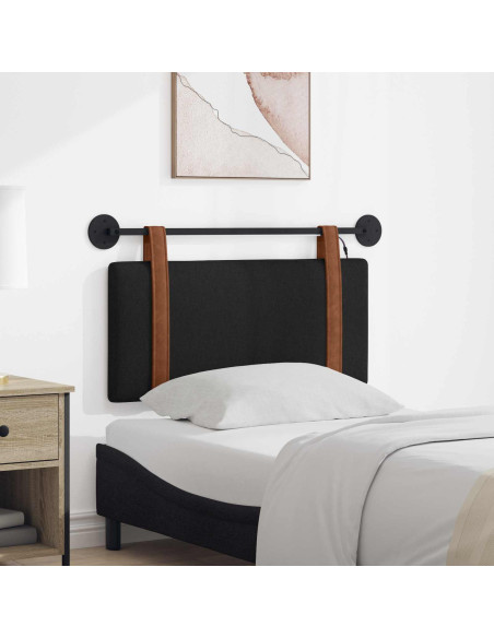 Testiera sospesa Con luce LED Nero PU Antico