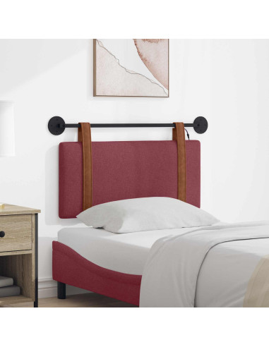 Testiera sospesa Con luce LED Rosso Vino PU Antico