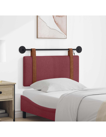 Testiera sospesa Con luce LED Rosso Vino PU Antico