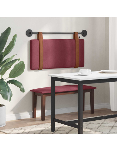 Testiera sospesa Con luce LED Rosso Vino PU Antico