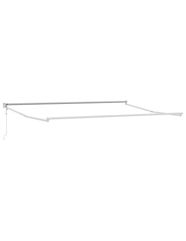 Tettuccio Elettrico Retrattile Blu e Bianco 4 x 2 m
