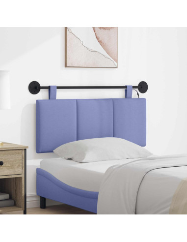 Testiera sospesa Con luce LED Blu jeans Tessuto