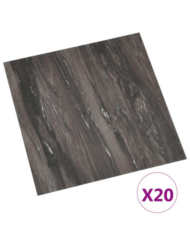 Plance per Pavimentazione Autoadesiva 30,5 x 30,5 cm 20 pcs PVC