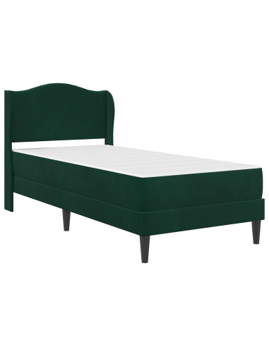 Struttura del letto Verde Scuro 100 x 200 cm Velluto