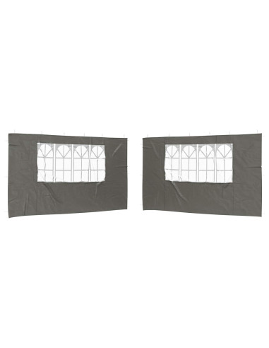 Parete per tenda da festa 2 pcs 400 x 195 cm Antracite