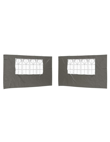 Parete per tenda da festa 2 pcs 400 x 195 cm Antracite
