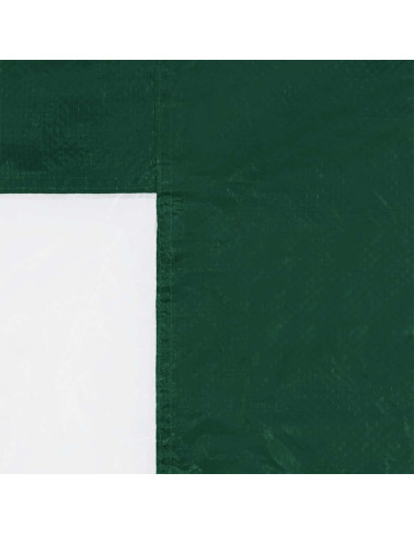 Parete per tenda da festa 2 pcs 400 x 195 cm Verde PE e Acciaio