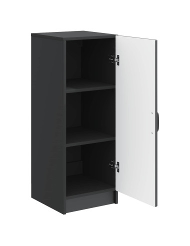 Credenza Nero 33 x 34,5 x 87 cm Legno ingegnerizzato