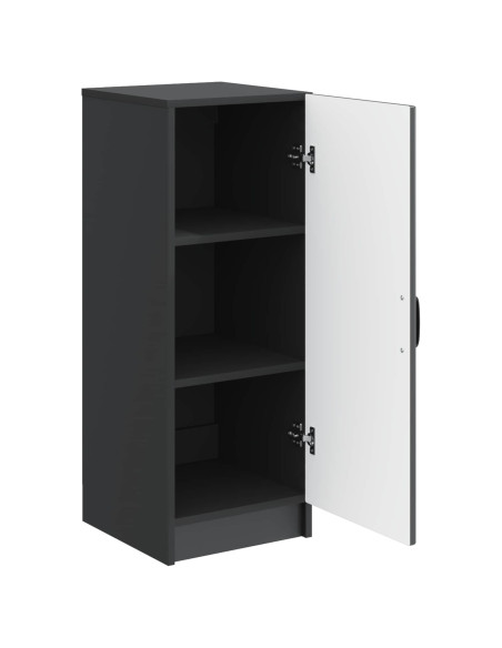 Credenza Nero 33 x 34,5 x 87 cm Legno ingegnerizzato