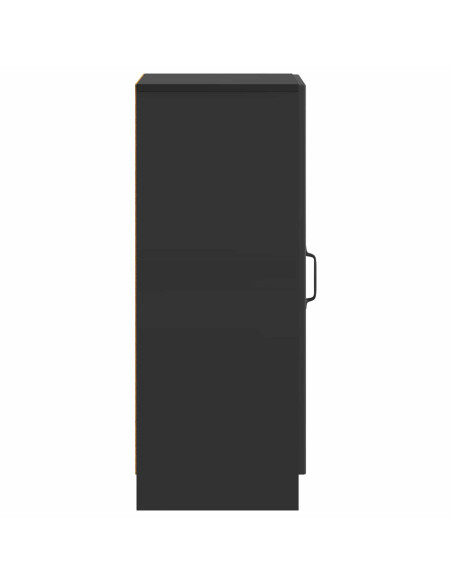 Credenza Nero 33 x 34,5 x 87 cm Legno ingegnerizzato
