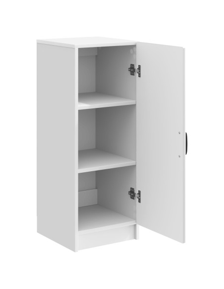 Credenza Bianco Lucido 33 x 34,5 x 87 cm Legno ingegnerizzato