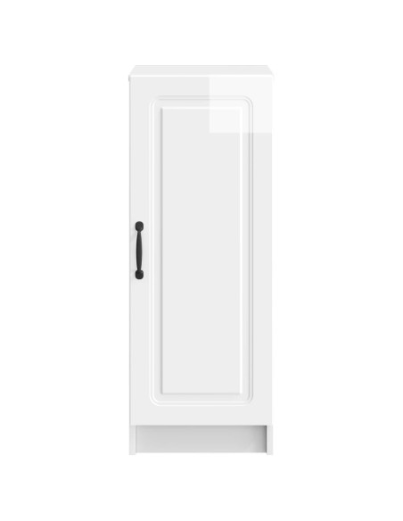 Credenza Bianco Lucido 33 x 34,5 x 87 cm Legno ingegnerizzato