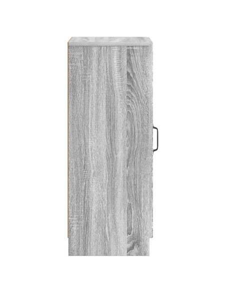Credenza Grigio Sonoma 33 x 34,5 x 87 cm Legno ingegnerizzato