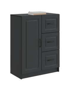 Credenza Nero 66 x 34,5 x 87 cm Legno ingegnerizzato 2