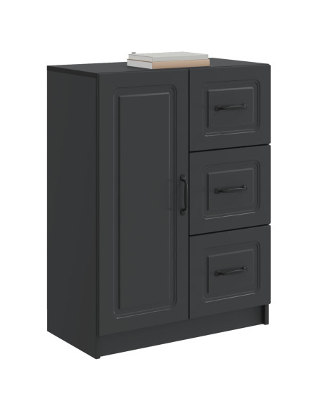 Credenza Nero 66 x 34,5 x 87 cm Legno ingegnerizzato