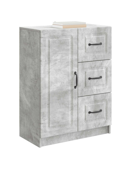 Credenza Grigio Cemento 66 x 34,5 x 87 cm Legno ingegnerizzato